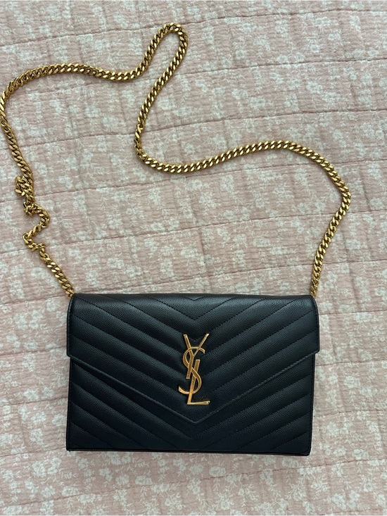 Saint Laurent Handbags - YSL crossbody bag. Black and gold hardware